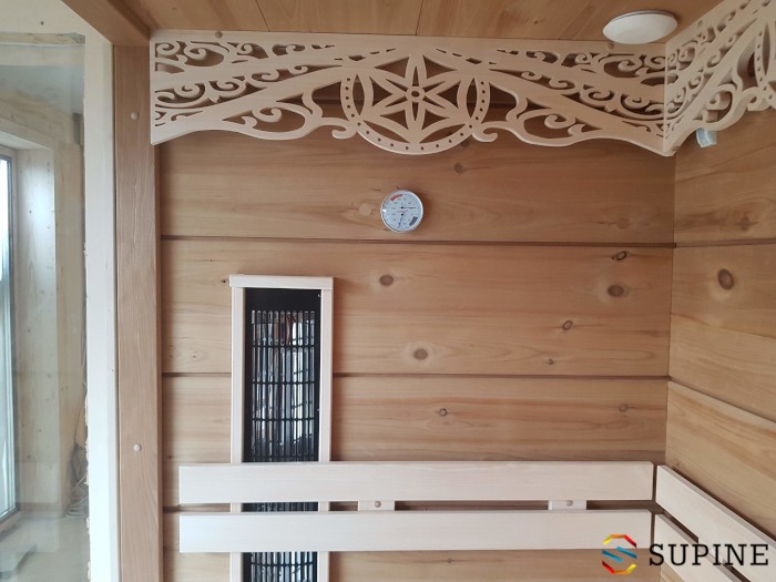 Sauna domowa góralski dekor Zakopane
